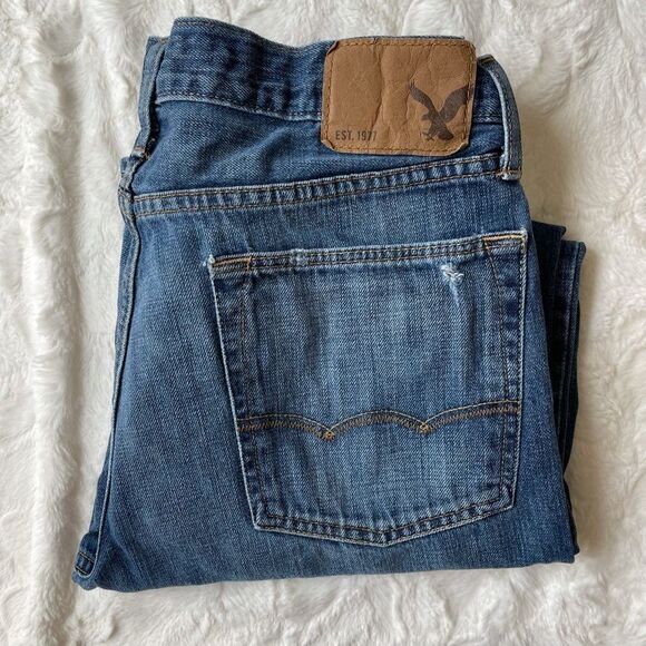 American Eagle Outfitter’s Original Straight Denim Jeans - Men’s 34x30 - Picture 10 of 10